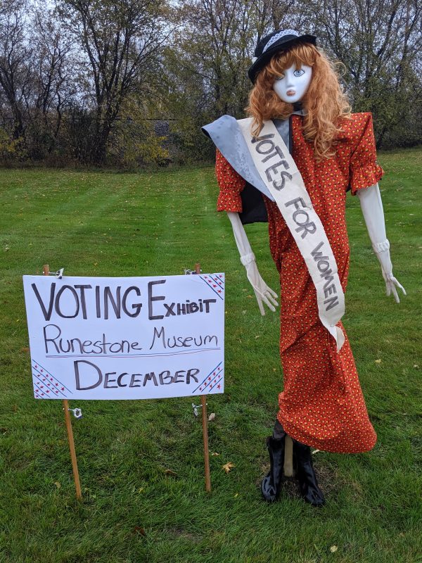 Scarecrow #4, Marg made by the Runestone Museum!